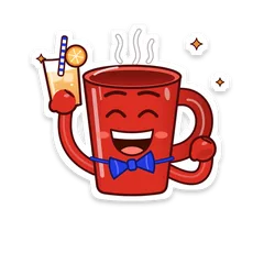 The Mug in a bow tie raising a citrus soda